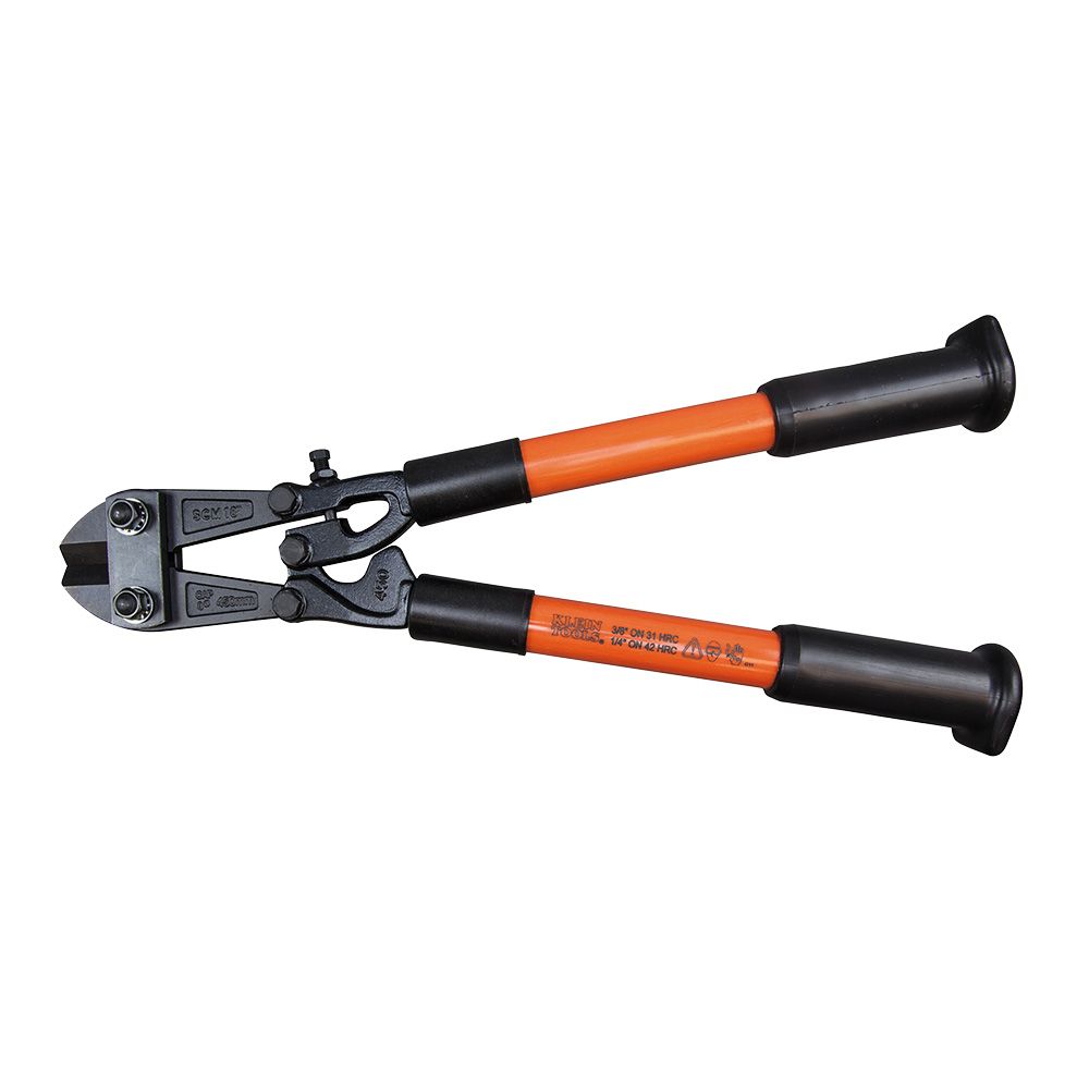 Product image for KLEIN 63118 BOLT CUTTER FIBERGLASS HANDLE 18-1/4" OVERALL LENGTH
