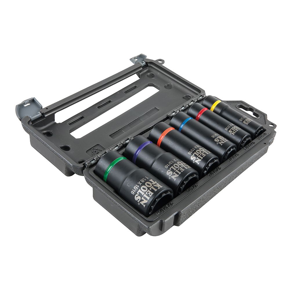 Product image for 2-In-1 Impact Socket Set, 12-Point, 6-Piece