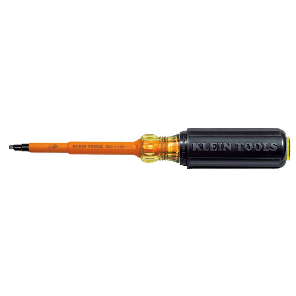 Product image for KLEIN 662-4-INS TOOL SCREWDRIVER INSULATED