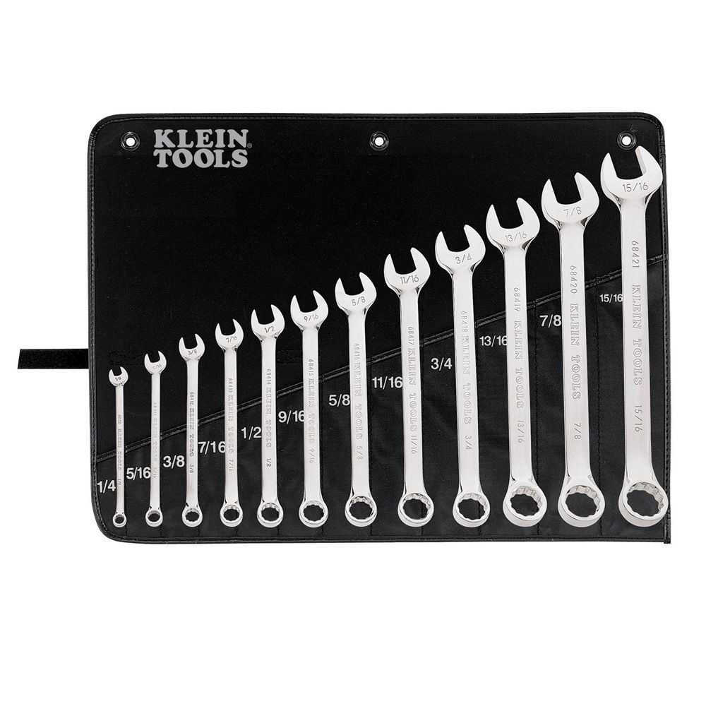 Product image for KLEIN 68404 TOOL WRENCH COMBINAT SET 12PC
