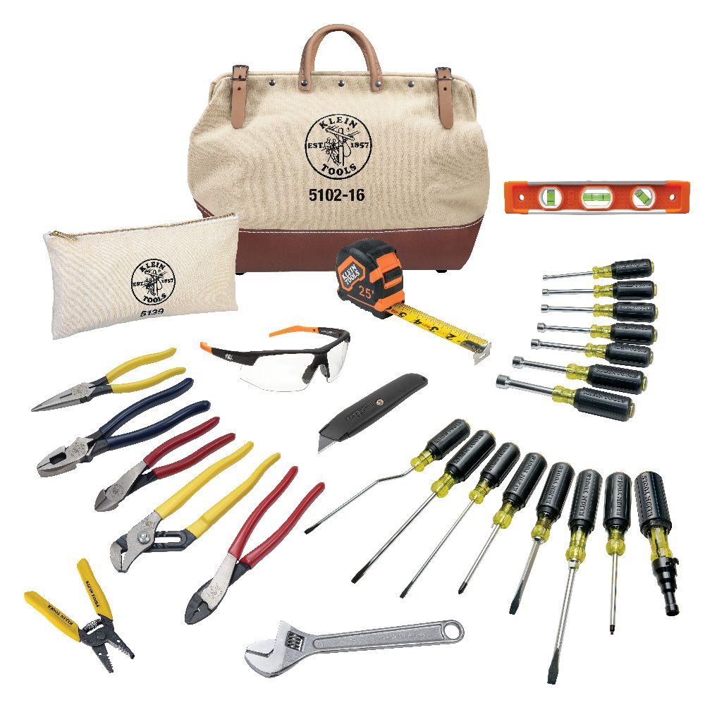 KLEIN 80028 TOOL SET 28PC ELECTRIC TOOL SET