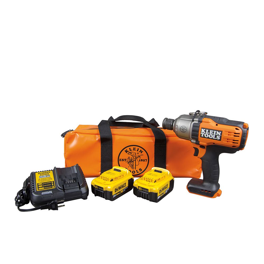 KLEIN BAT20-7161 KIT IMPACT WRENCH 7/16" BATTERY OPERATED