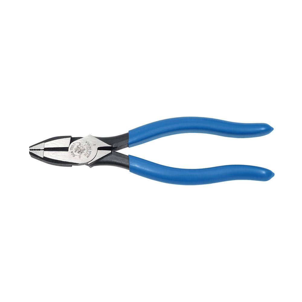 Product image for Plier side cutting high leverage royal blue 7-7/8"