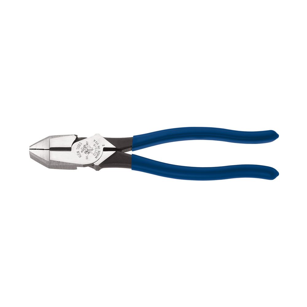 Product image for KLEIN D213-9 TOOL PLIER CUTTERS SC 9-1/4"L HI LEVERAGE SIDE CUTTR WITH PLASTIC DIPPED HANDLES