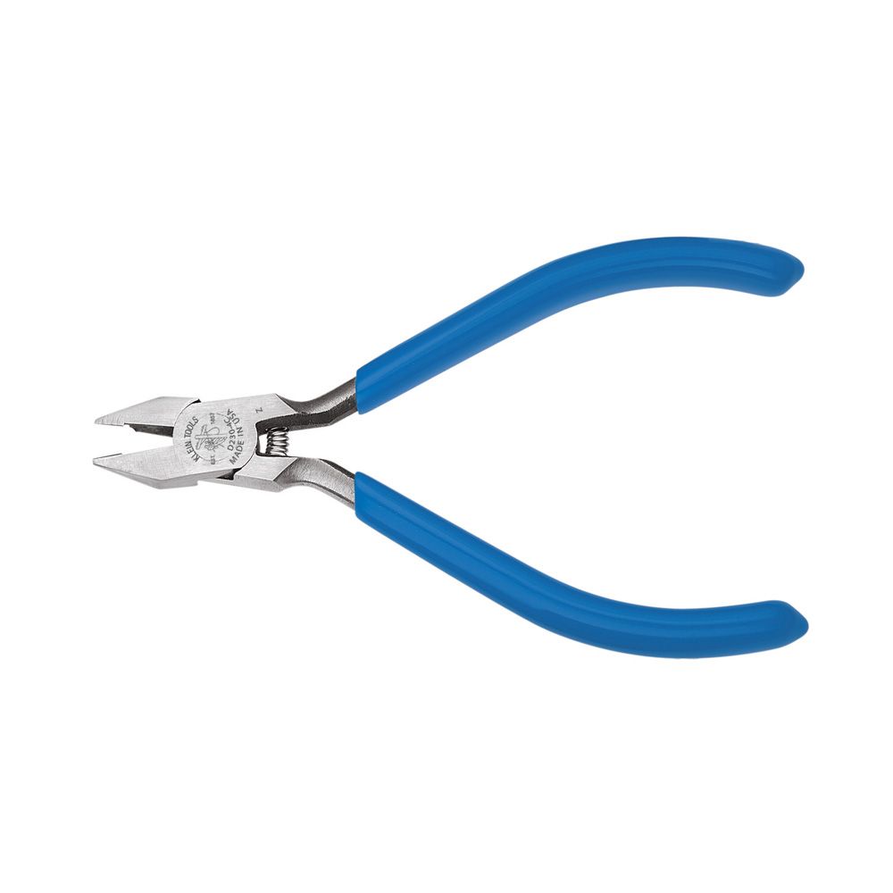 Product image for KLEIN D230-4C MIDGET DIAGONAL-CUTTING PLIERS - NICKEL RIBBON WIRE CUTTERS