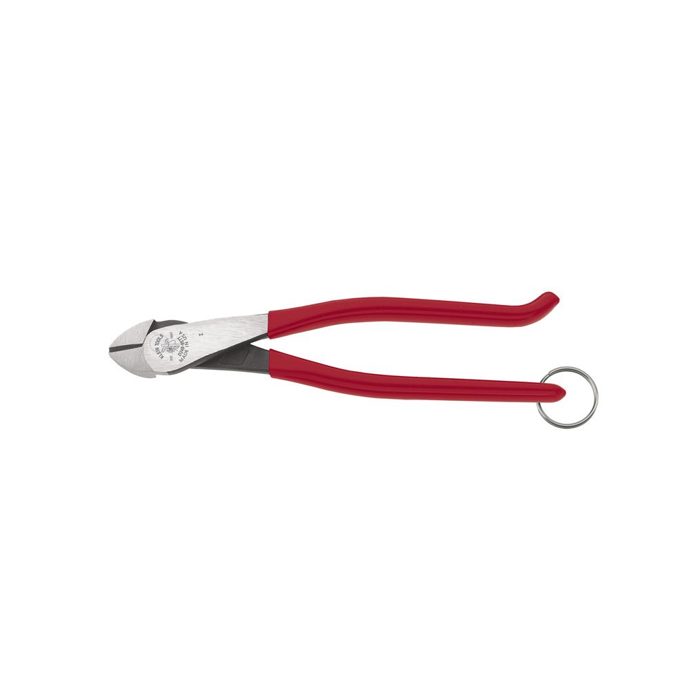 Product image for Ironworker's Diagonal Cutting Pliers, with Tether Ring, 8-Inch
