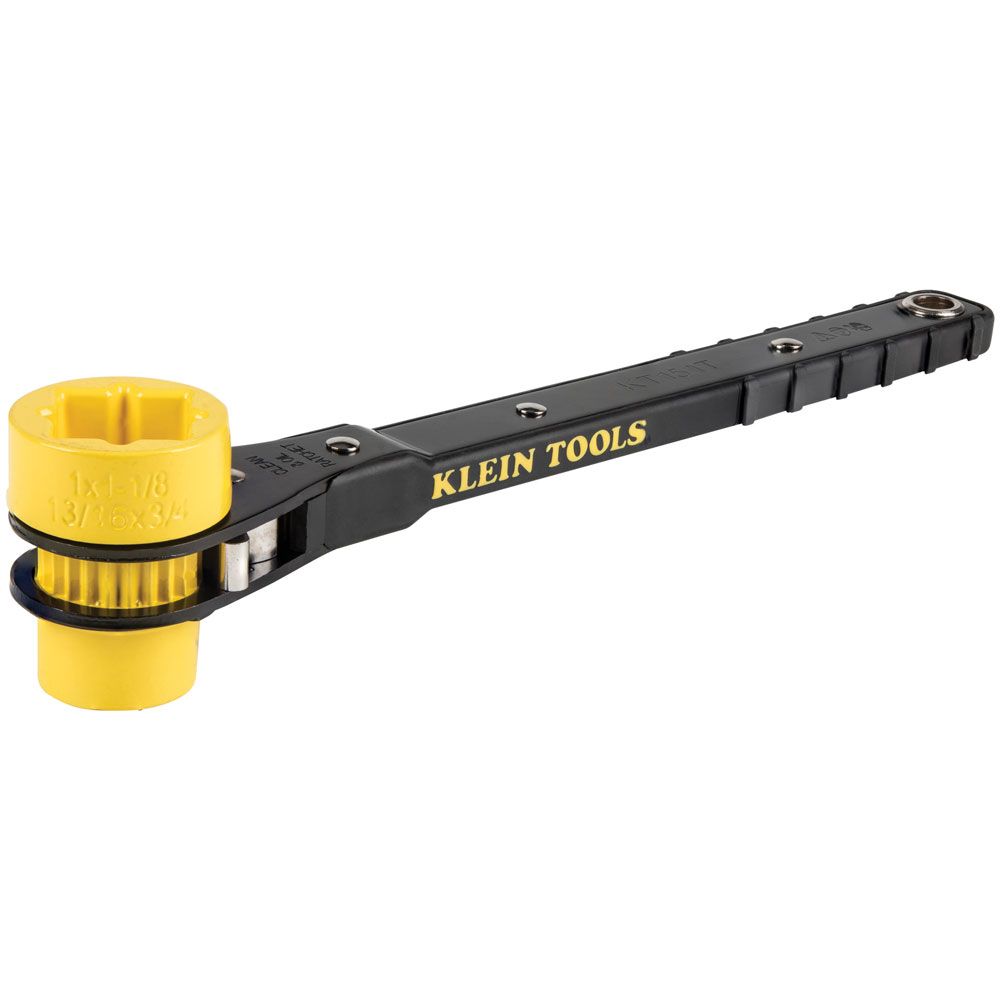 Product image for KLEIN KT151T WRENCH RATCHETING LINEMANS WRENCH
