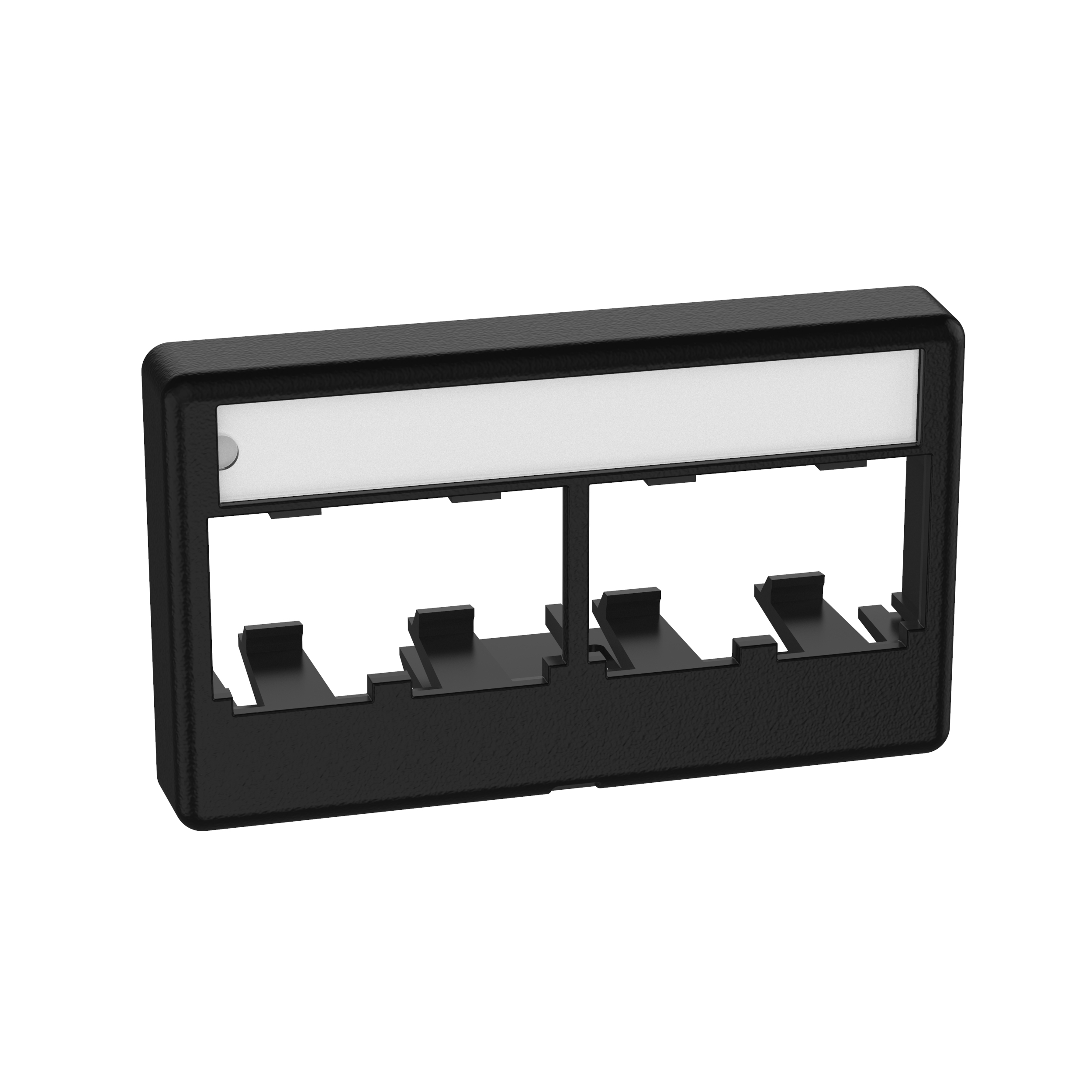 PANDUIT CFFPL4BL MINI-COM MODULAR FURNITURE FACEPLATE 4
