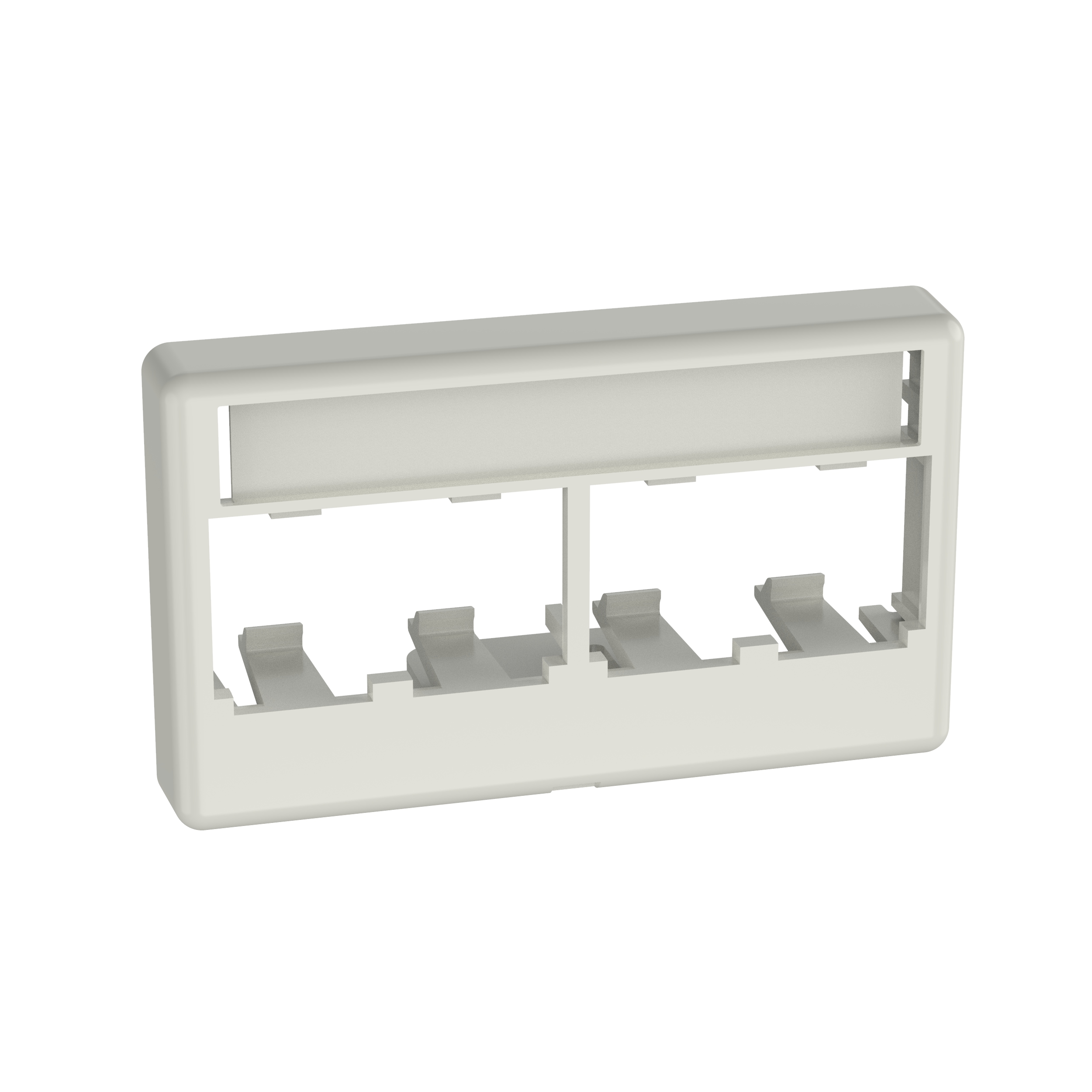 PANDUIT CFFPL4WH MINI-COM MODULAR FURNITURE FACEPLATE 4