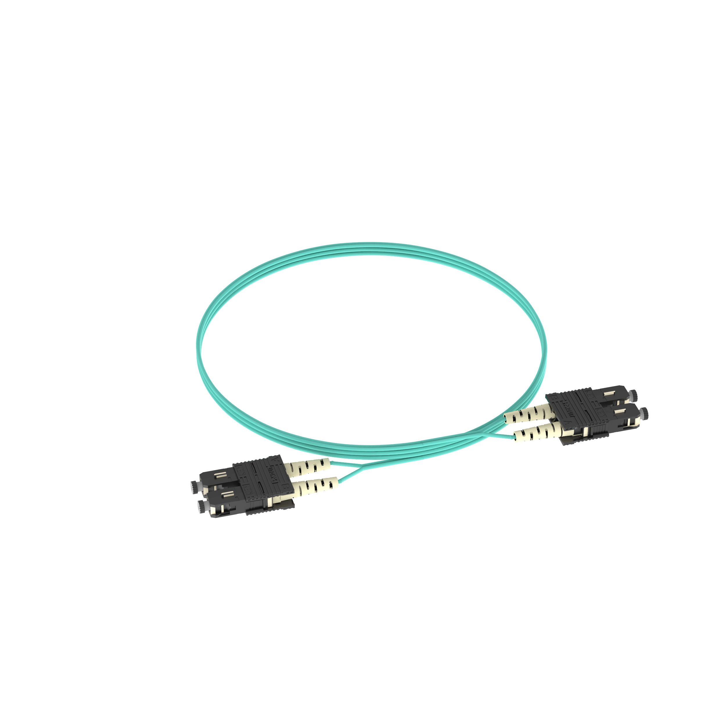 Product image for Opti-Core® 2 Fiber Patch Cord, OM3, SC Duplex, Riser