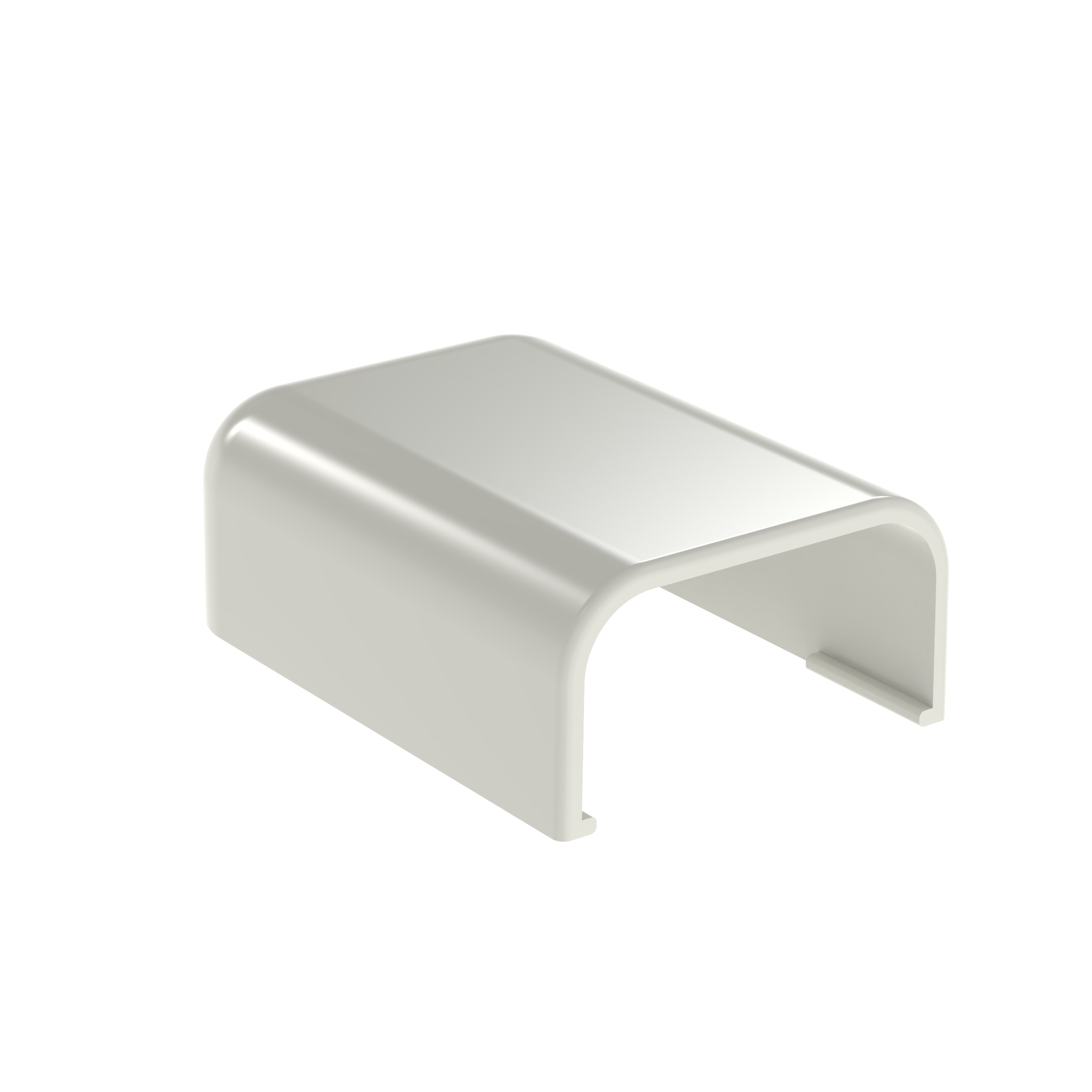 Product image for Surface Raceway, LD5 End Cap, Low Voltage, Off White