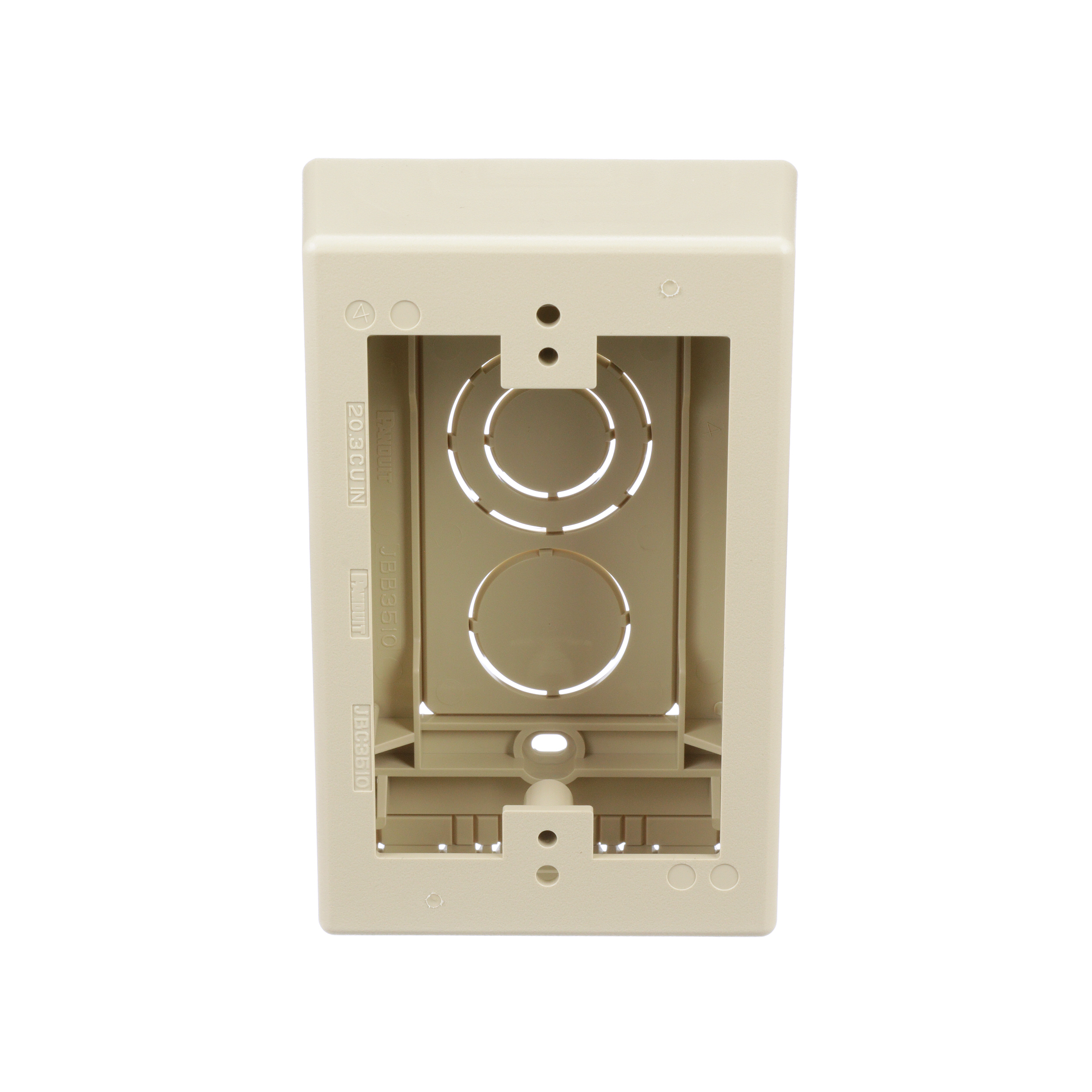 Product image for Surface Raceway, Low Voltage Junction Box, Electric Ivory