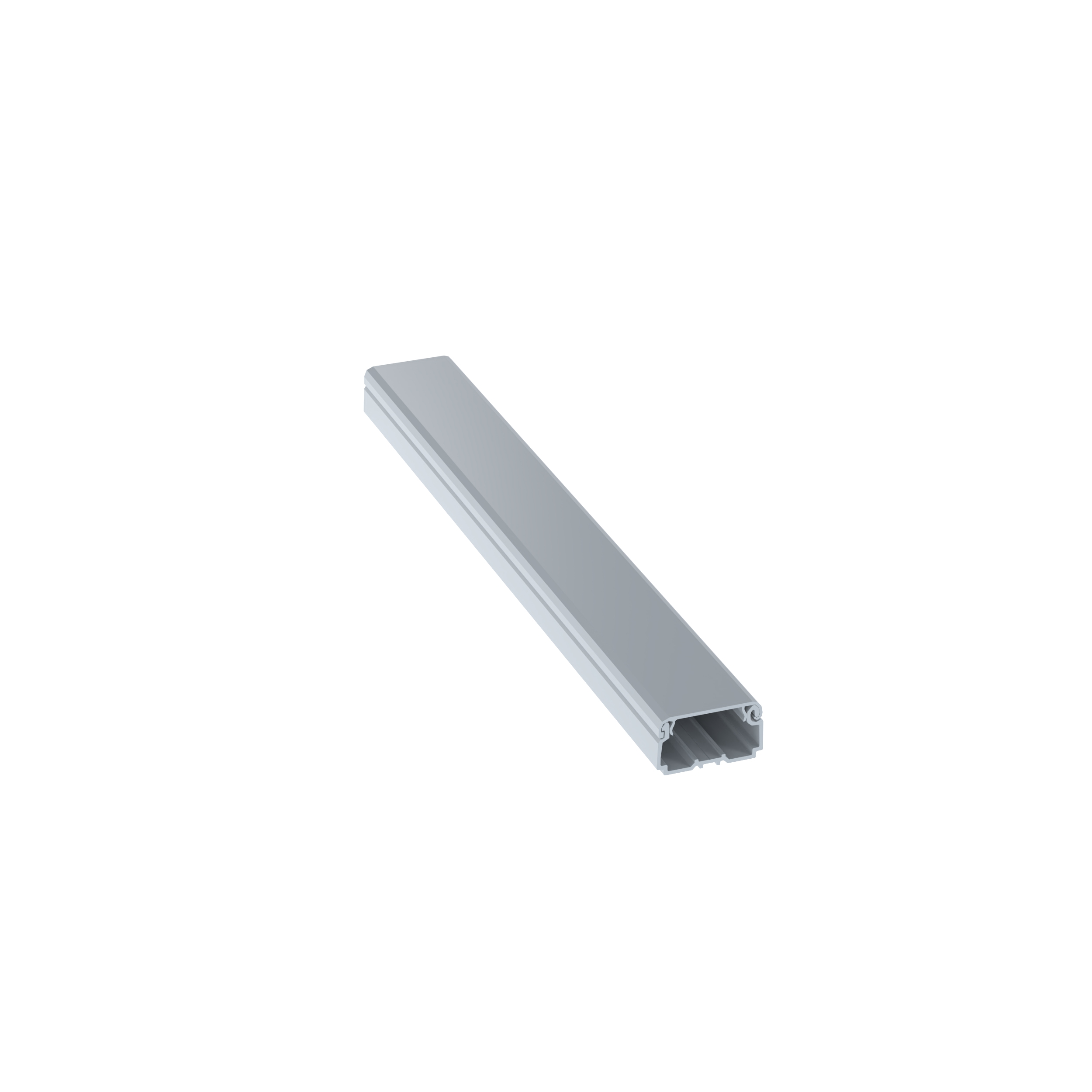 Product image for Surface Raceway, LDPH10 Pwr Rated,2-pc Latch, 8 ft, Int. Gray