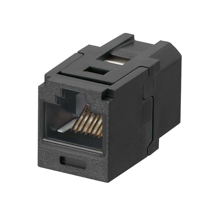 Product image for Mini-Com® Cat 5e UTP RJ45 Coupler Module, Black