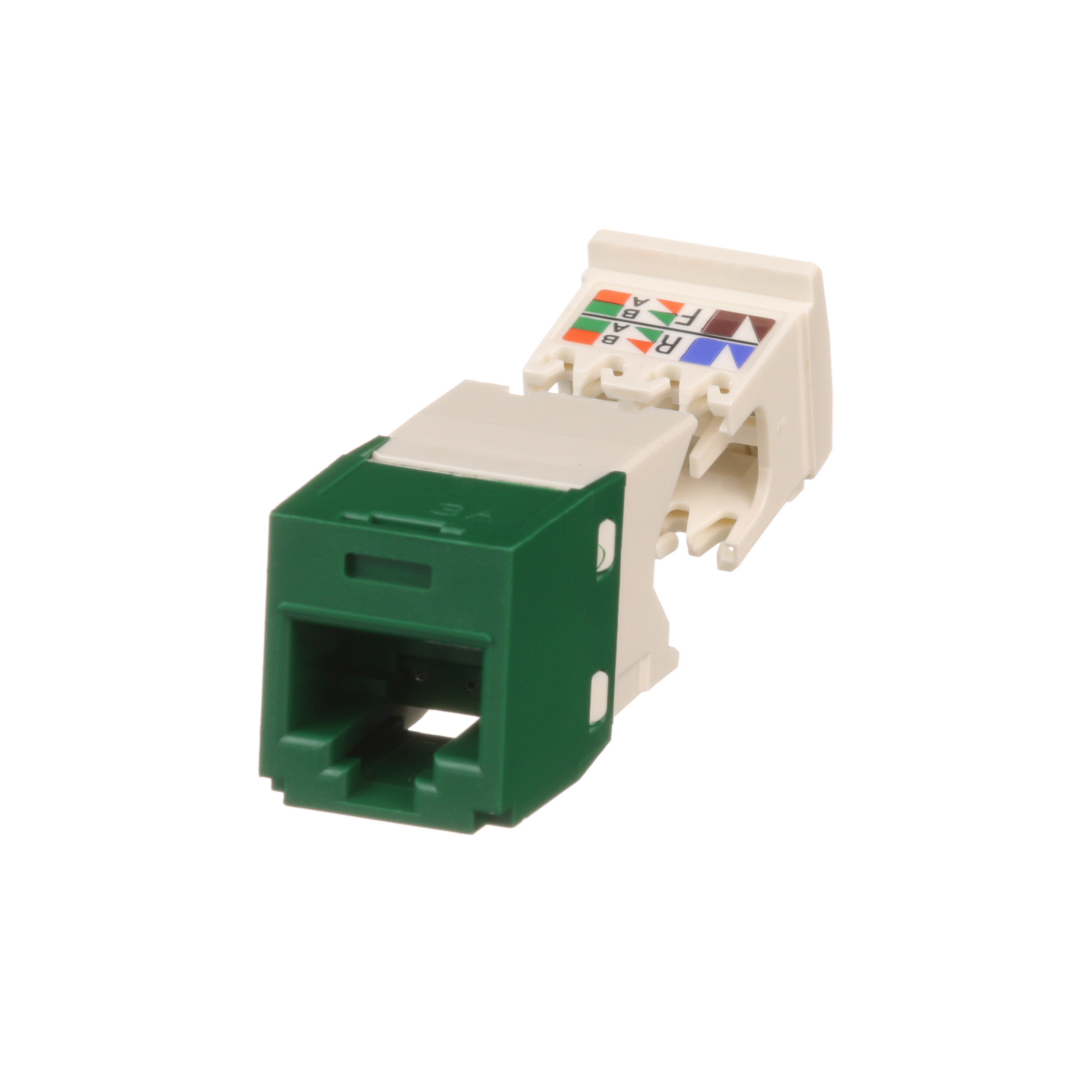 Product image for PANDUIT CJ688TGGR JACK CAT6 GREEN MINI-COM TX6 RJ45
