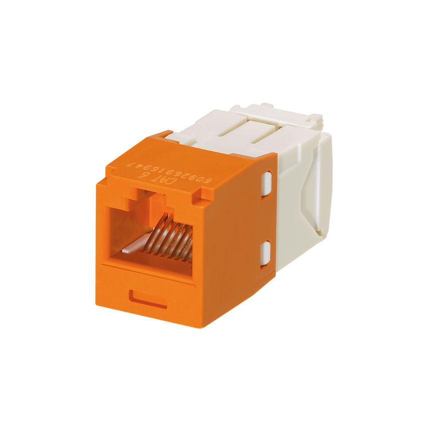 Product image for Module jack UTP RJ45 CAT6 class-E orange