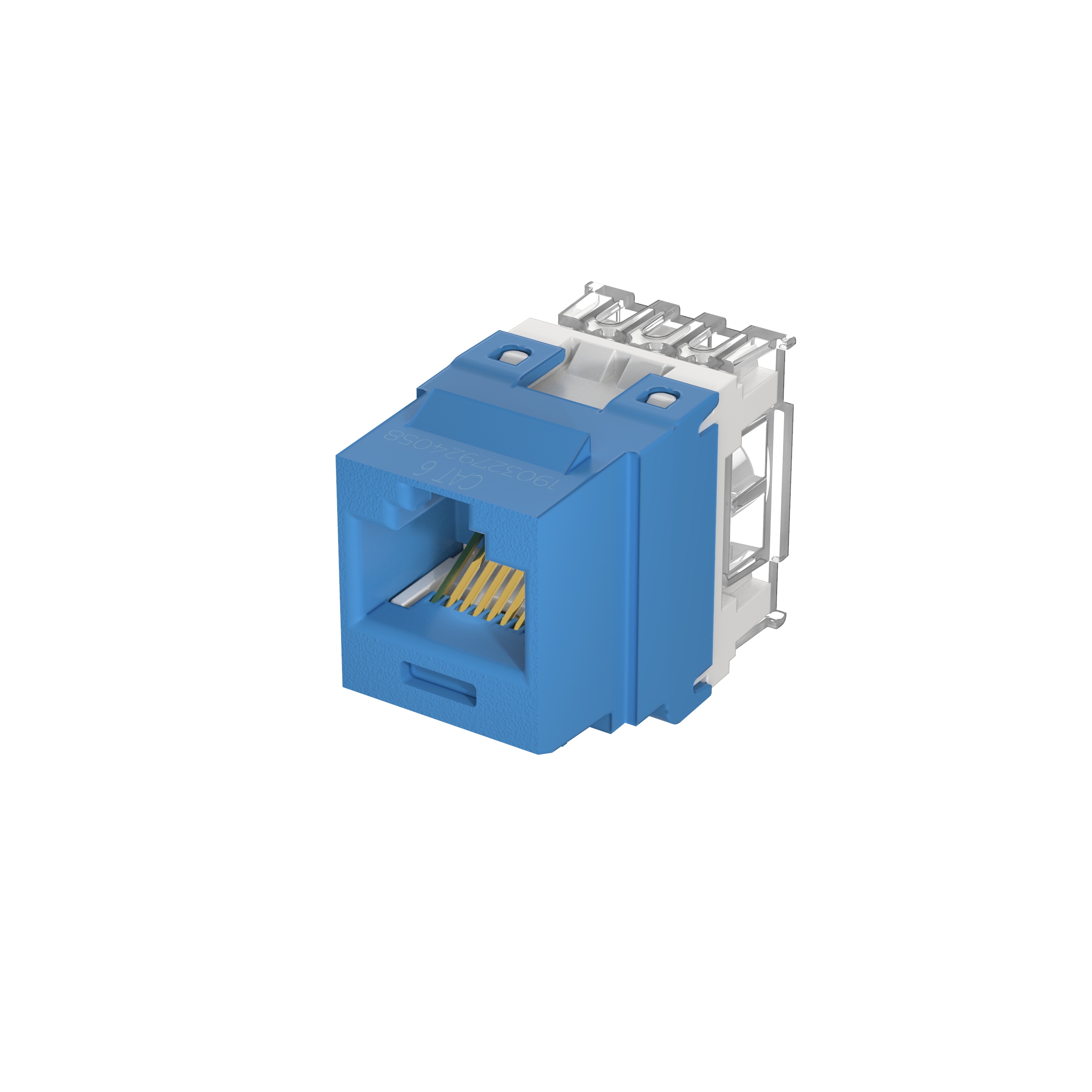 Product image for PANDUIT NK688MBU-Q JACK CAT6 BLUE 568A/B KEYSTONE 25 PC BULK PACK NETKEY