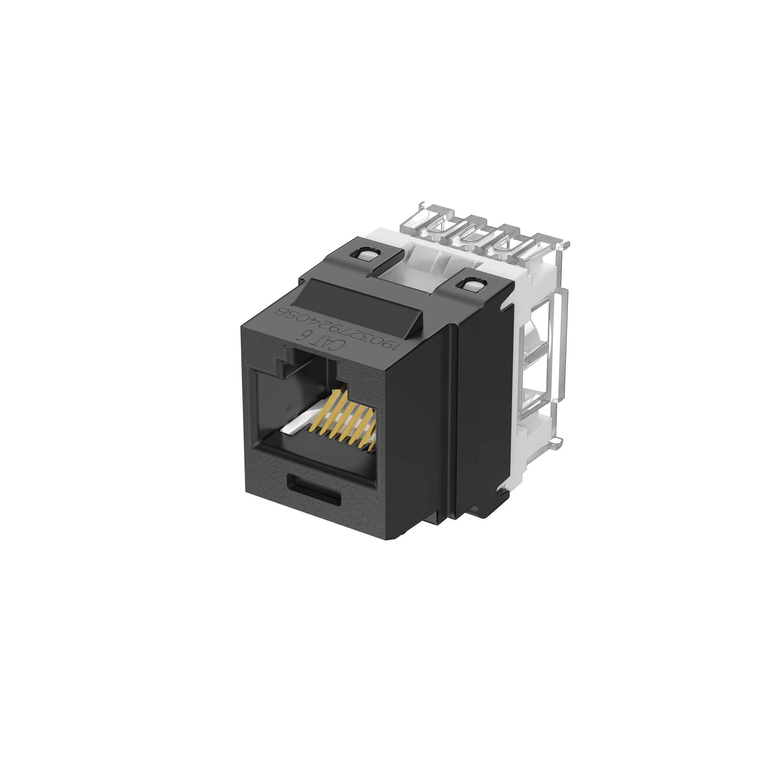 Product image for UTP RJ45 Cat 6 Punchdown Keystone Jack Module, BL