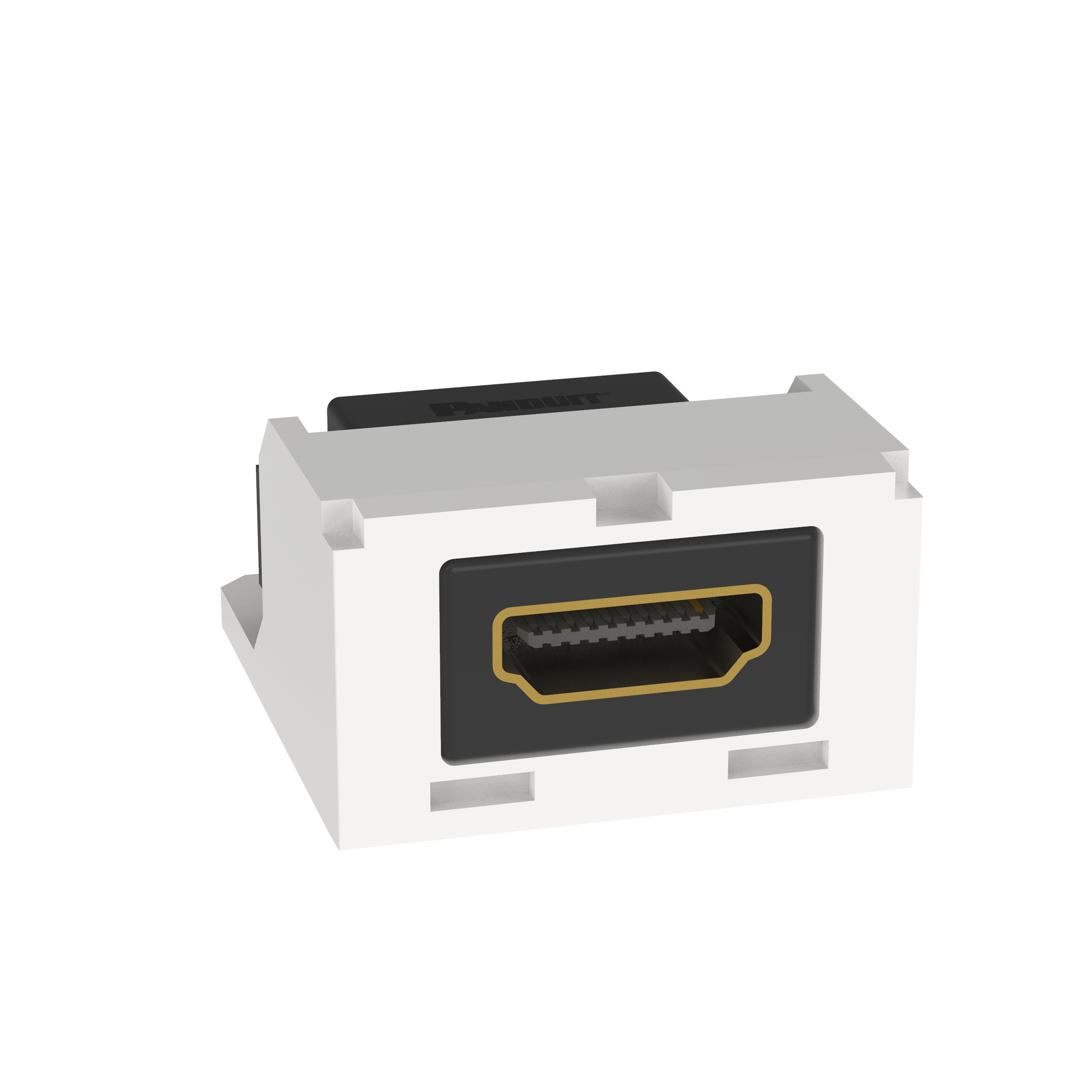 Product image for Mini-Com® HDMI Coupler, 2.0 Type A, White