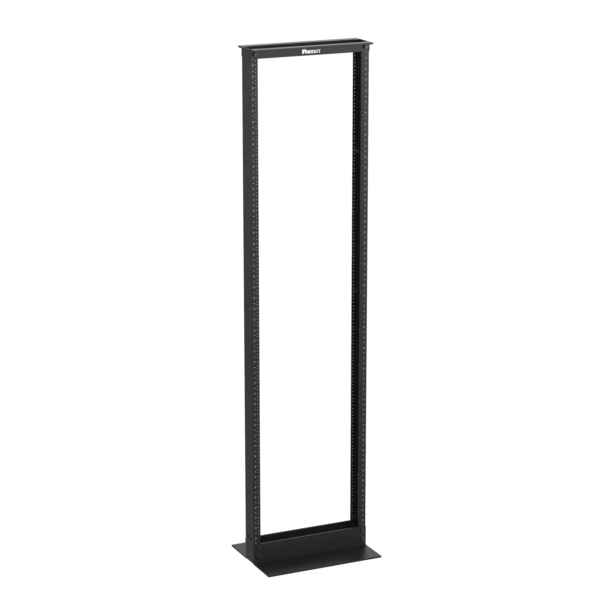 Product image for PANDUIT R2P DATA RACK 19" 45U 84" BLACK ALUMINUM