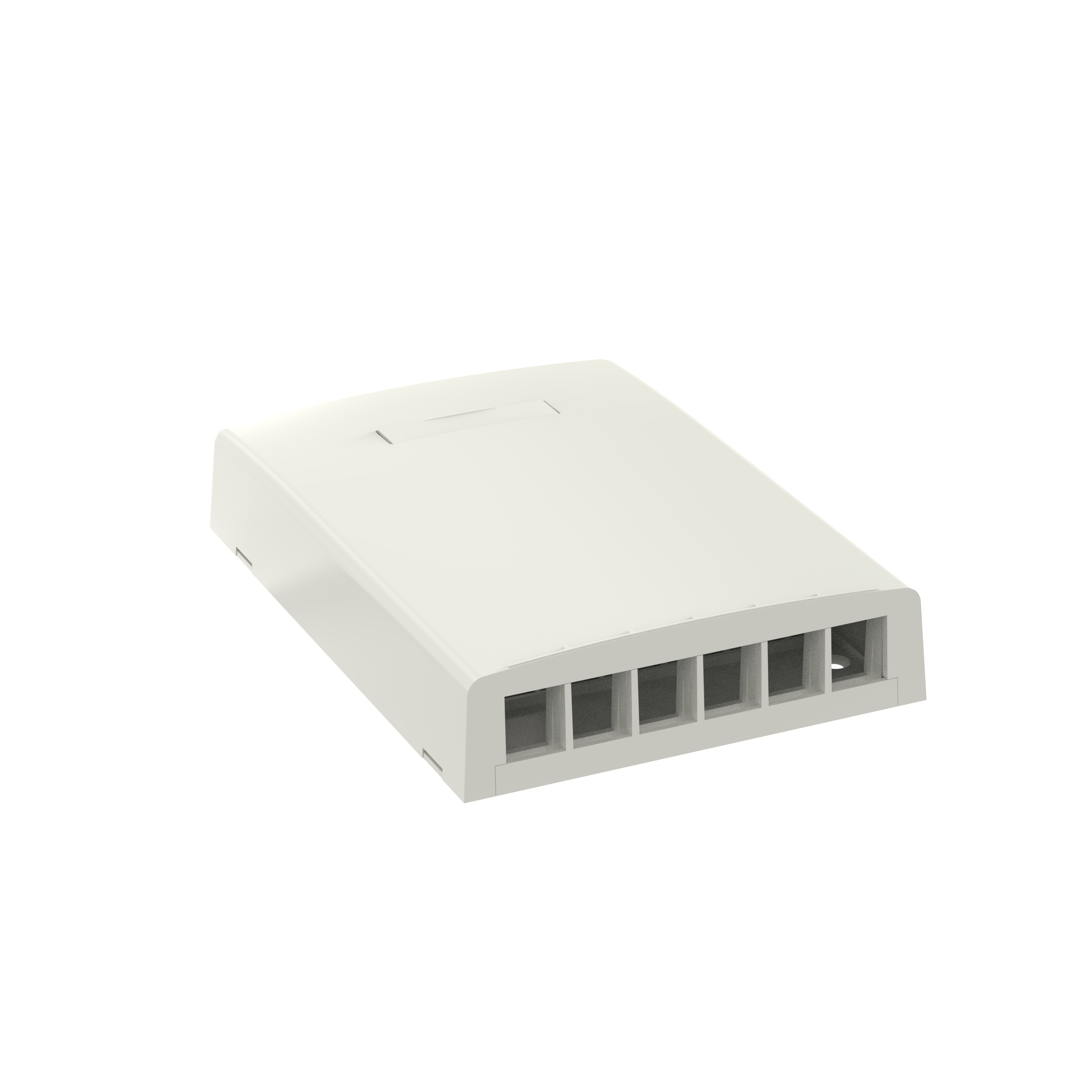 PANDUIT NK6BXIW-AY SURFACE BOX 6-PORT OFF WHITE KEYSTONE NETKEY