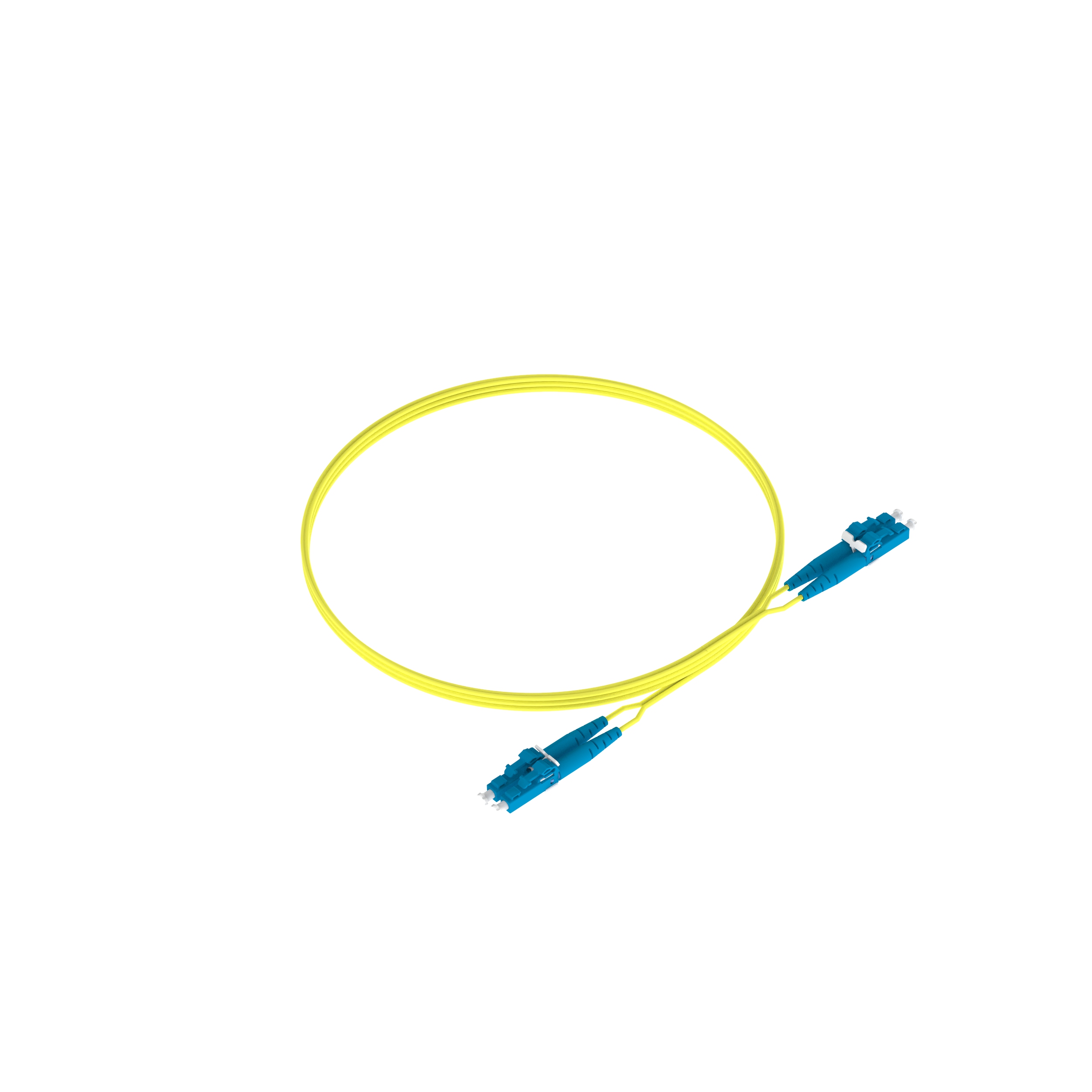 Product image for OS2, 2f 1.6mm Patch cord, LSZH, LC Duplex/LC Duplex, Std Pol, Std IL - 1M