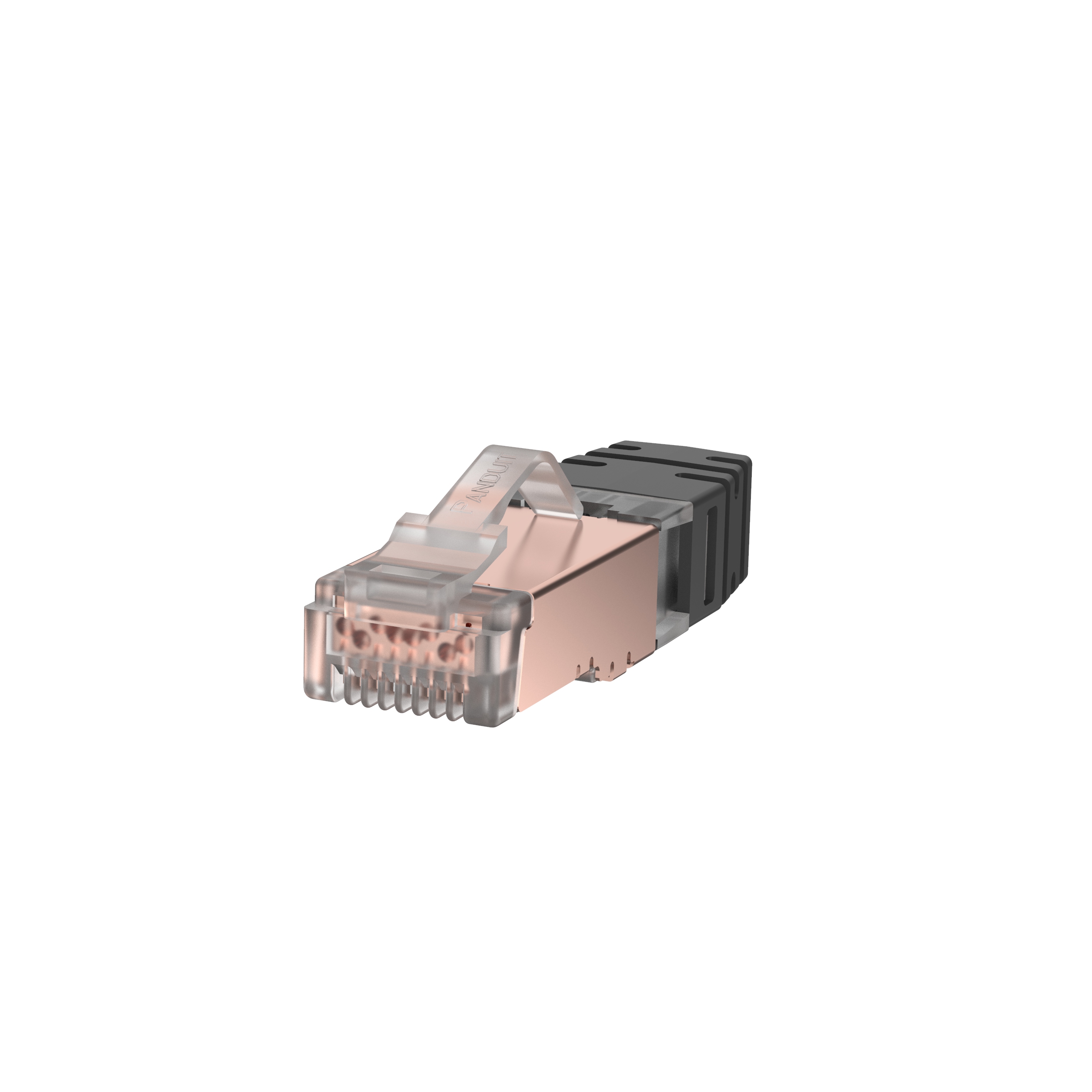 Product image for Pan-Plug® Modular Plug, Category 6A, 23-24 AWG, Shielded, 100 Pack