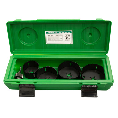 Product image for Hole saw kit for 2-1/2" to 4" conduit sizes