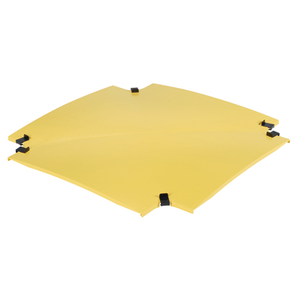 Product image for PANDUIT FRFWCCV24YL COVER CROSS FR 4WAY 24"X4" YELLOW