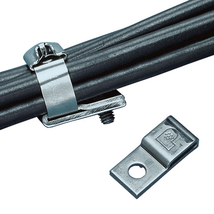 Product image for Pan-Steel® MTM1H25-C SS Mounts, 1/4" Screw, SS 304, Natural, PK100