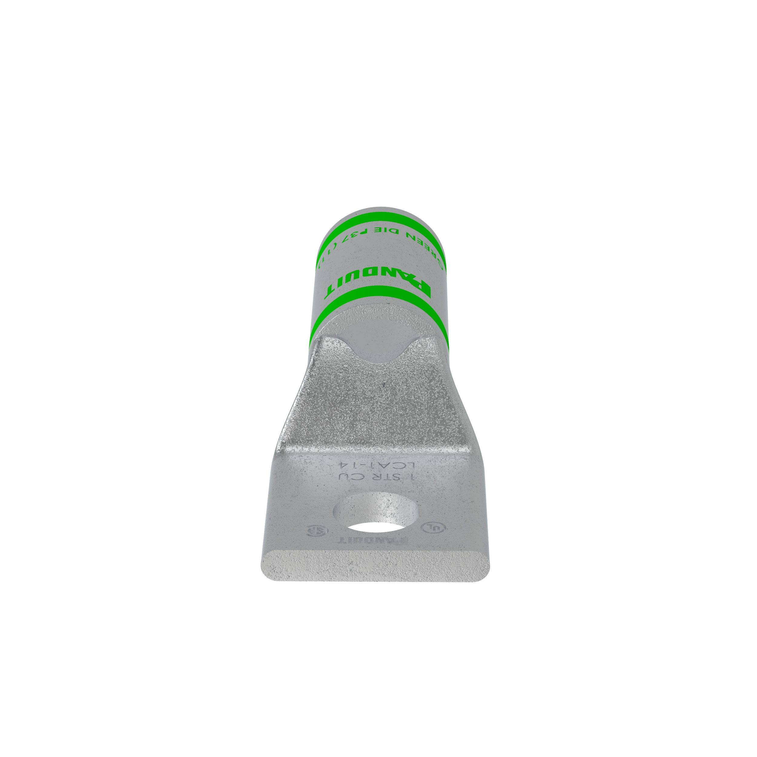 Product image for Pan-Lug™ LCA1-14-E Comp. Lug, 1, Tin Plt Copper, Strt, One 1/4" Stud, PK20