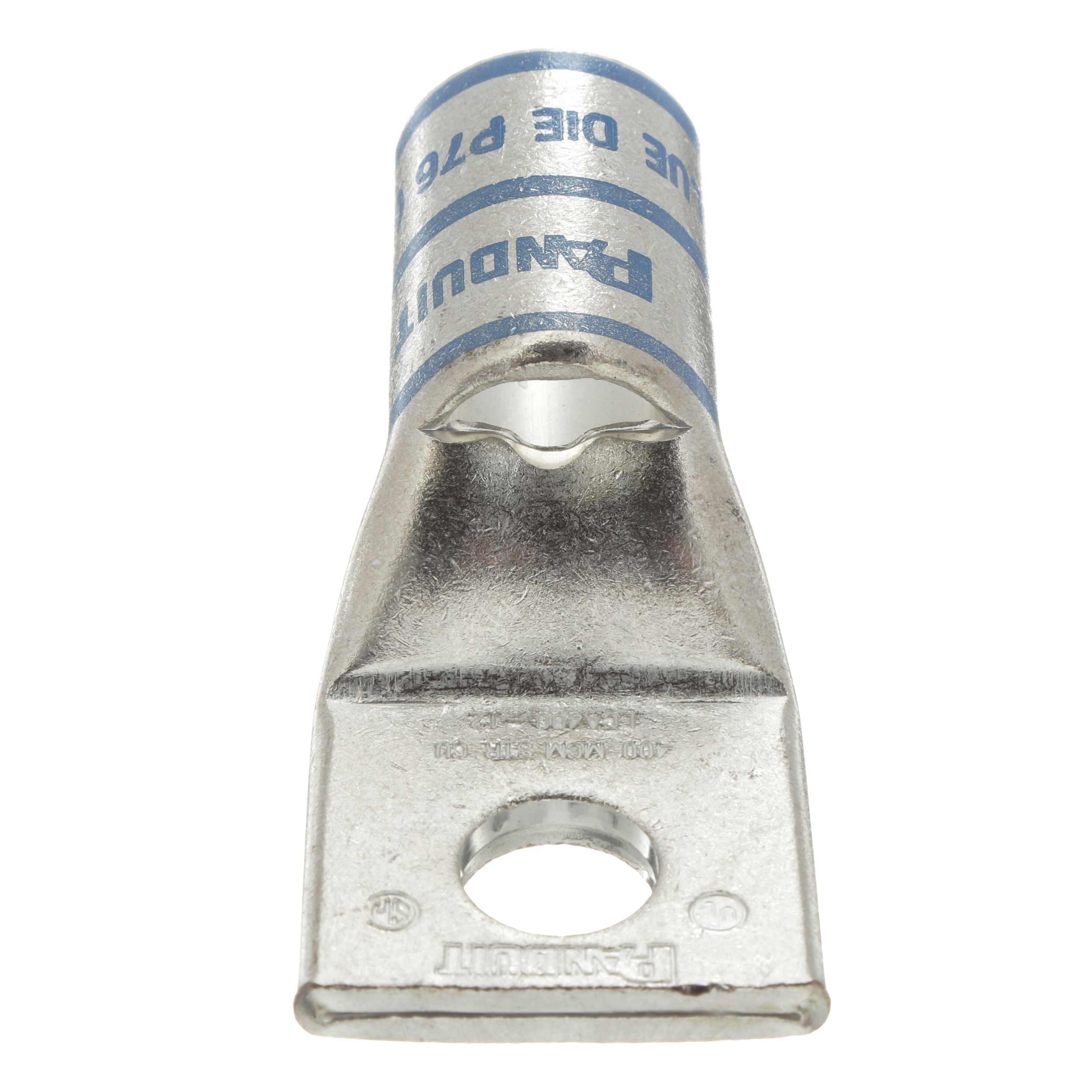 Product image for Pan-Lug™ LCA400-12-6 Comp. Lug, 400, Tin Plt Copper, Strt, One 1/2" Stud, PK6
