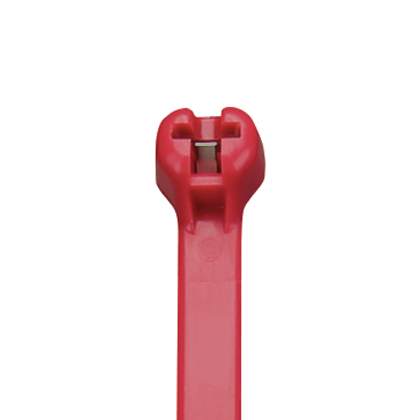 Product image for PANDUIT BT2S-M2 BARBTY 8"L STANDARD NYLON CABLE TIE TYRAP RED 1000/PK
