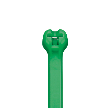 Product image for PANDUIT BT2S-M5 BARBTY 8"L STANDARD NYLON CABLE TIE TYRAP GREEN 1000/PK