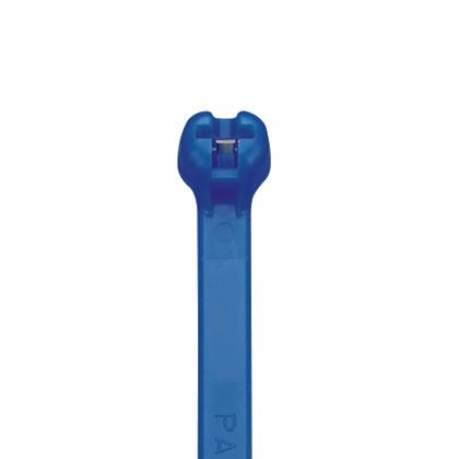 Product image for PANDUIT BT2S-M6 BARBTY 8"L STANDARD NYLON CABLE TIE TYRAP BLUE 1000/PK
