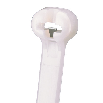 Product image for PANDUIT BT2S-M10 BARBTY 8"L STANDARD NYLON CABLE TIE TYRAP WHITE 1000/PK