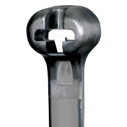 Product image for PANDUIT BT2S-M30 BARBTY 8"L STANDARD NYLON CABLE TIE TYRAP BLACK 1000/PK HEAT STABILIZED