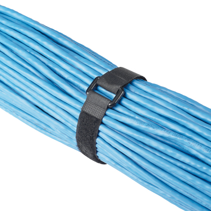 Product image for PANDUIT HLC3S-X0 PAN-TY HOOK AND LOOP CINCH 12"L 305MM CABLE TIE BLACK