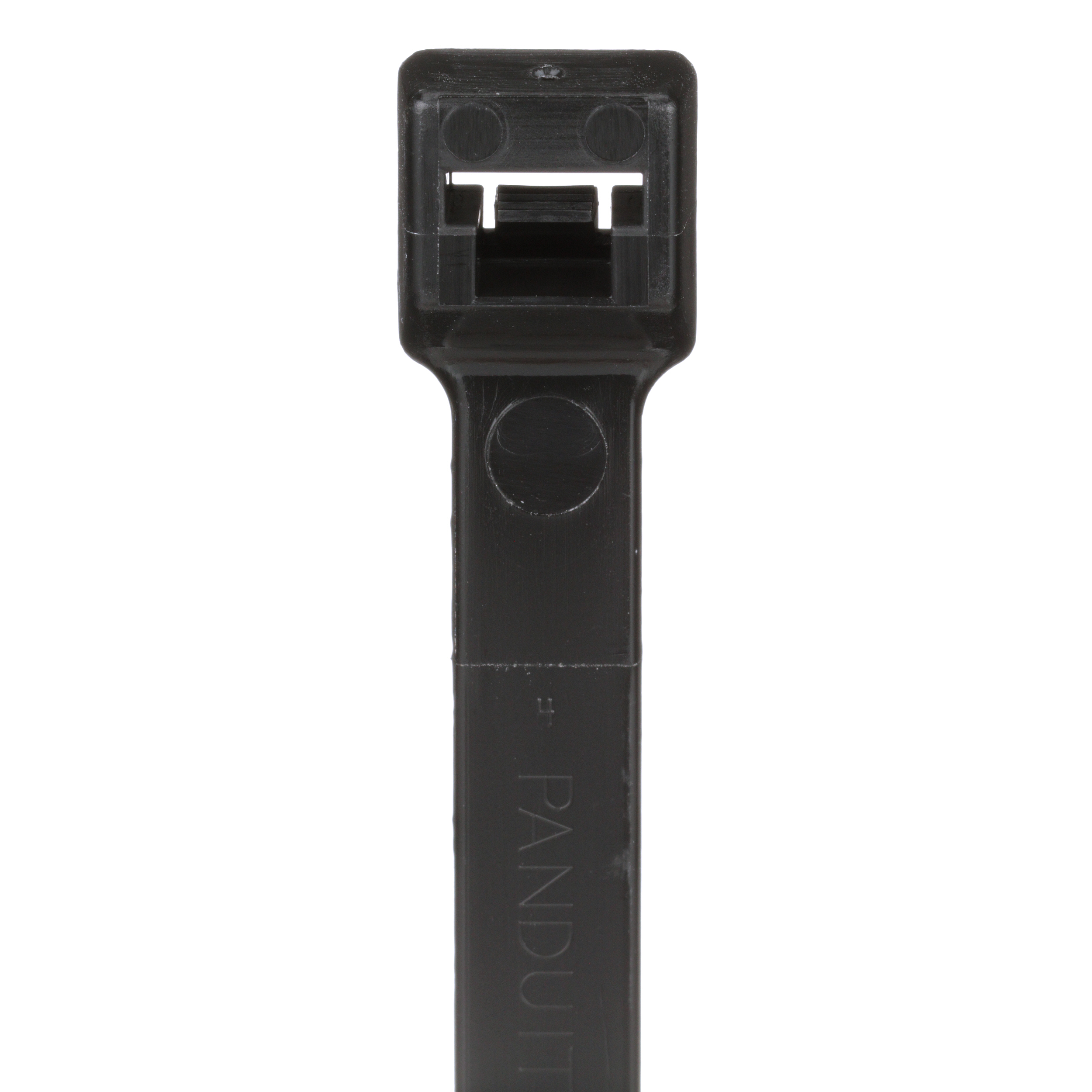 Product image for Pan-Ty® PLT13H-C0 Cable Tie, Black, UV PA6.6, 43.3"L, 175lb, PK100