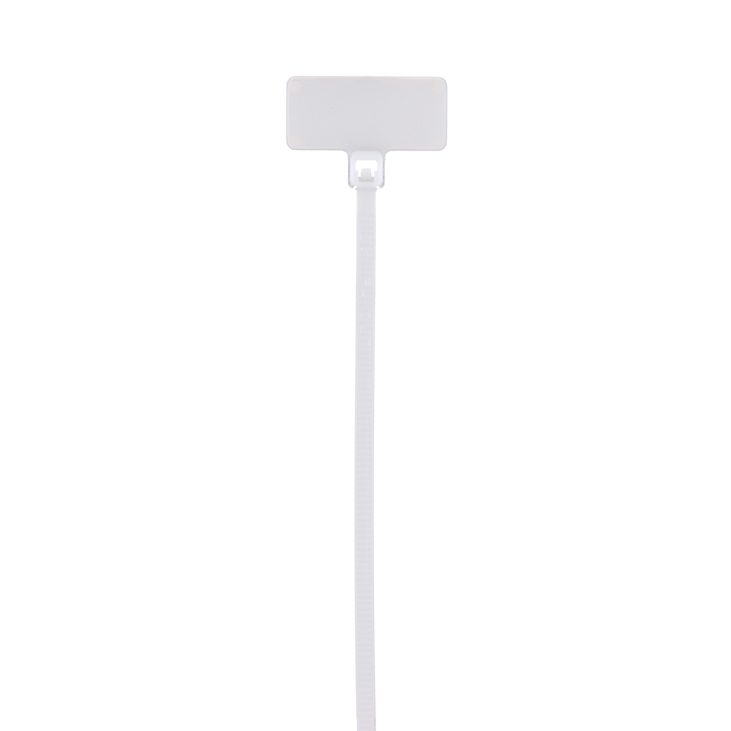 Product image for Pan-Ty® PLF1M-C Write-On Cable Tie, PA6.6, 4.3"L, 18lb, PK100