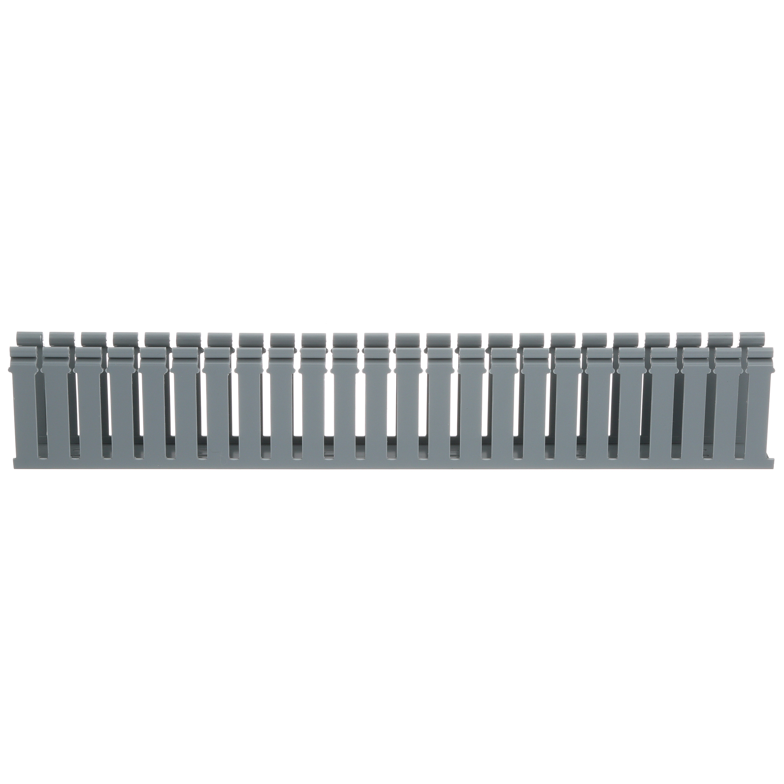 Product image for H2X4LG6 Hinged Cover Wide Slot Duct, Lt Gray, PVC, 2"x 4"