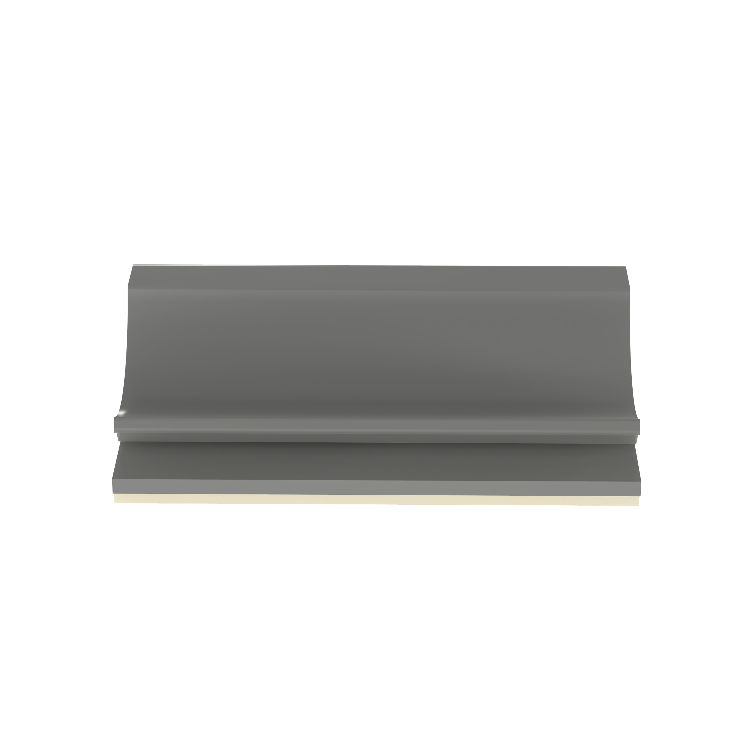 Product image for FCC-A-C8 Flat Cable Mount, Gray, PVC, Rubber Adh., 1x1.09", PK100