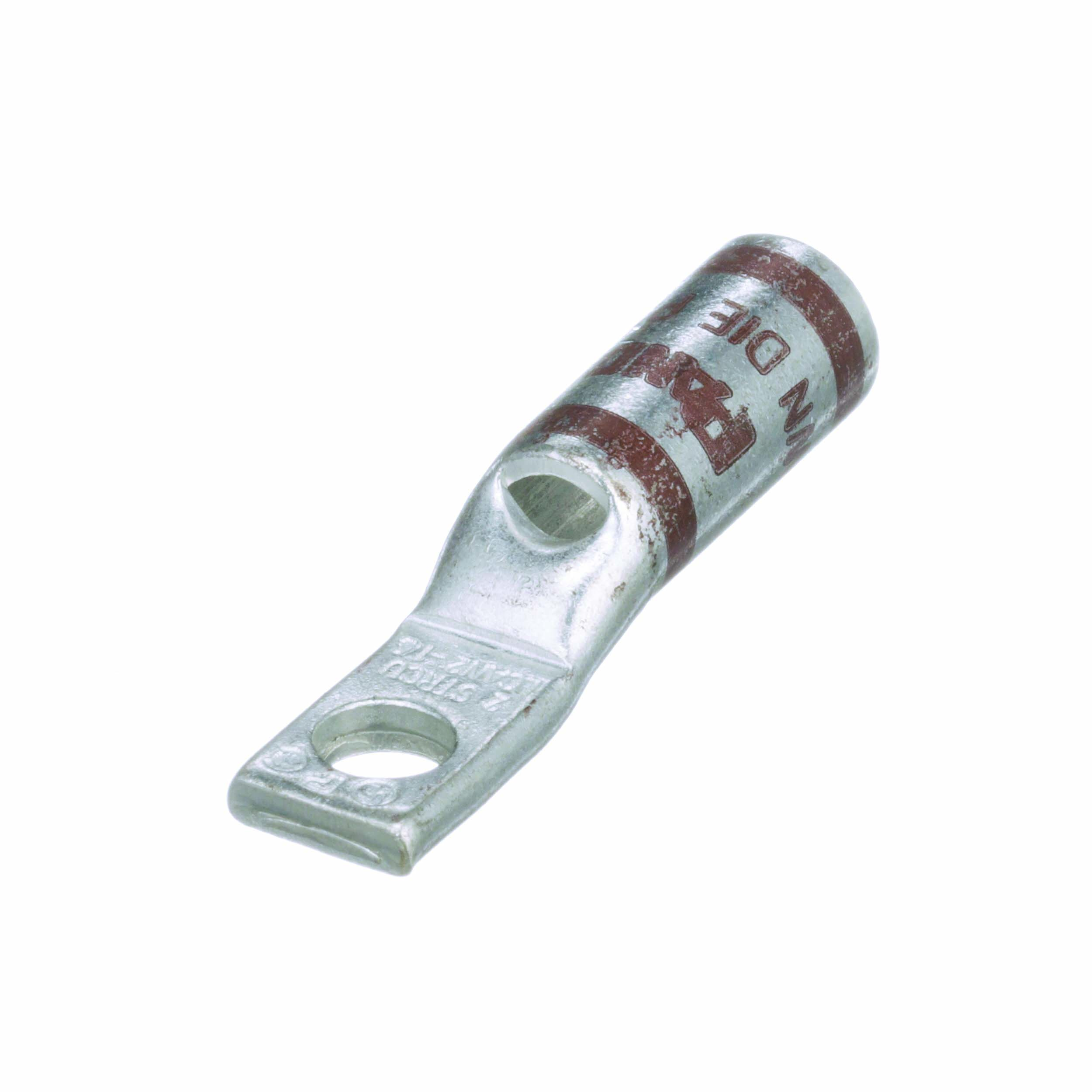 Product image for Pan-Lug™ LCAN2-14-Q Comp. Lug, Tin Plt Copper, Strt, One 1/4" Stud, PK25