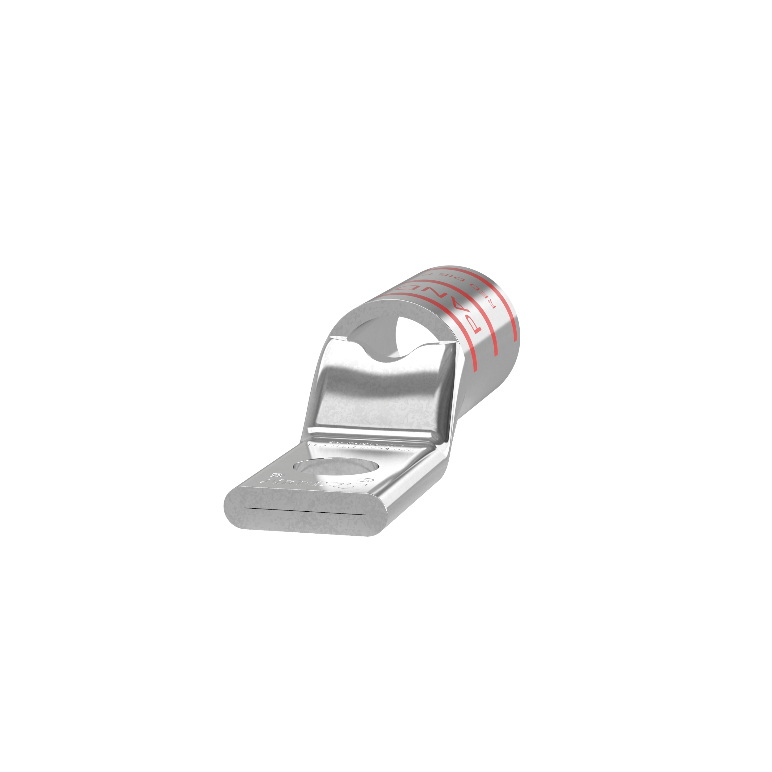 Product image for Pan-Lug™ LCAN350-38-X Comp. Lug, 350, Narrow, Tin Plt Copper, Strt, 3/8" Stud
