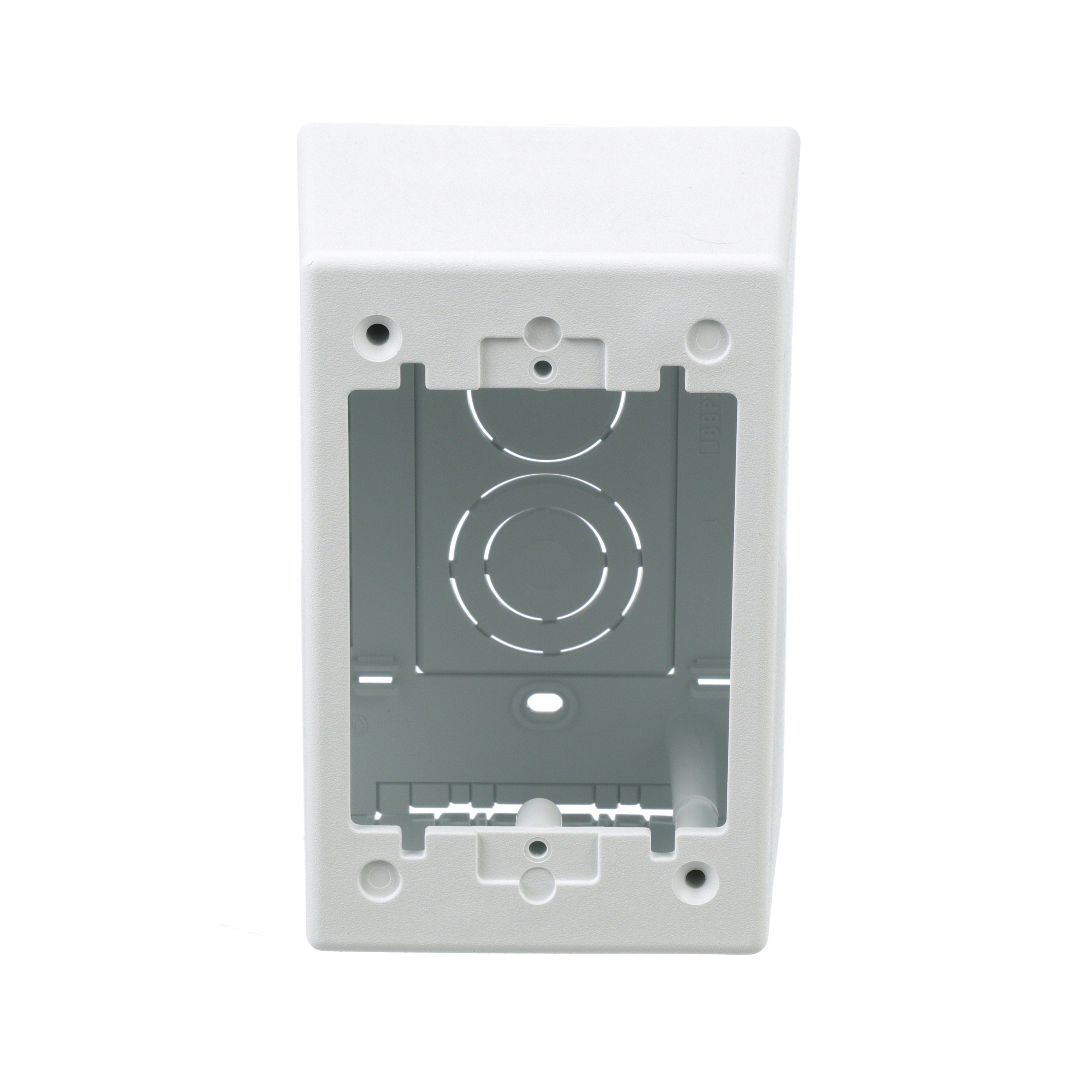 Product image for PANDUIT JBP1DWH SURFACE RACEWAY PWR RATED JUNCT. BOX S/G 2-PC DEEP, WHITE