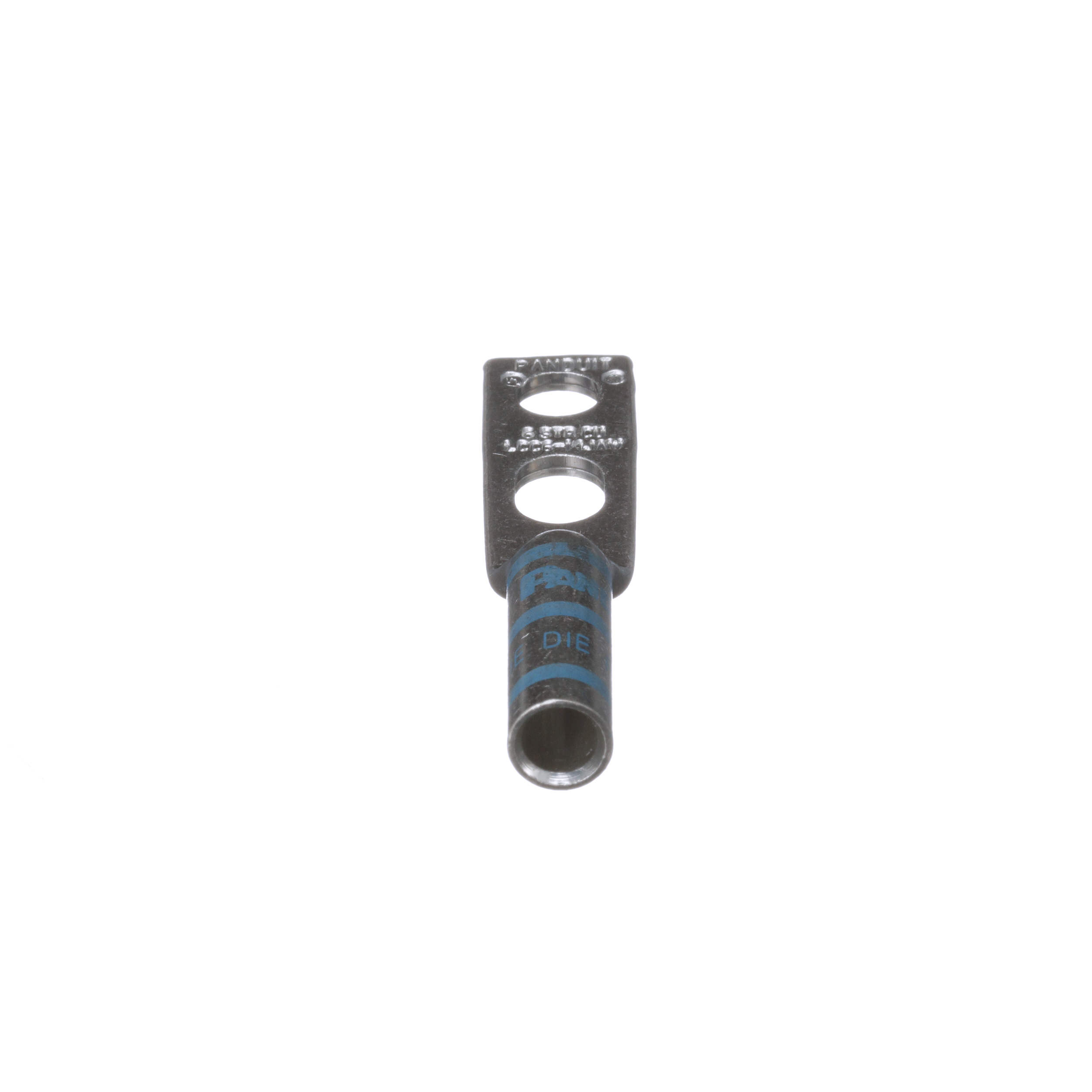 Product image for Pan-Lug™ LCC6-14JAW-L Comp. Lug, 6, Tin Plt Cu, Non-Std Spacing, Two 1/4" Studs