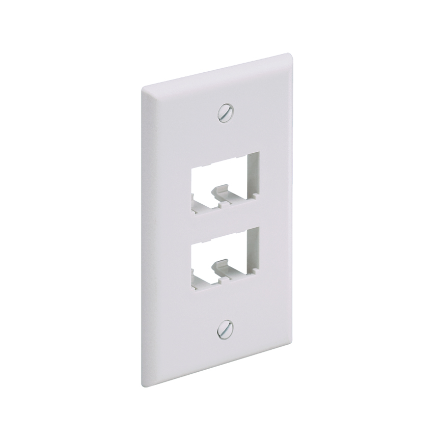 Product image for PANDUIT CFP4BL FACEPLATE 4PORT 1GANG BLACK MINICOM