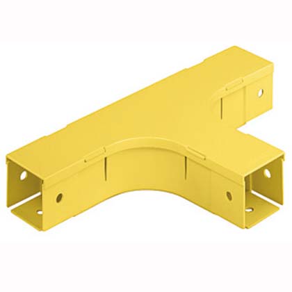 Product image for FiberRunner® Horizontal Tee Cover, 2x2, Yellow