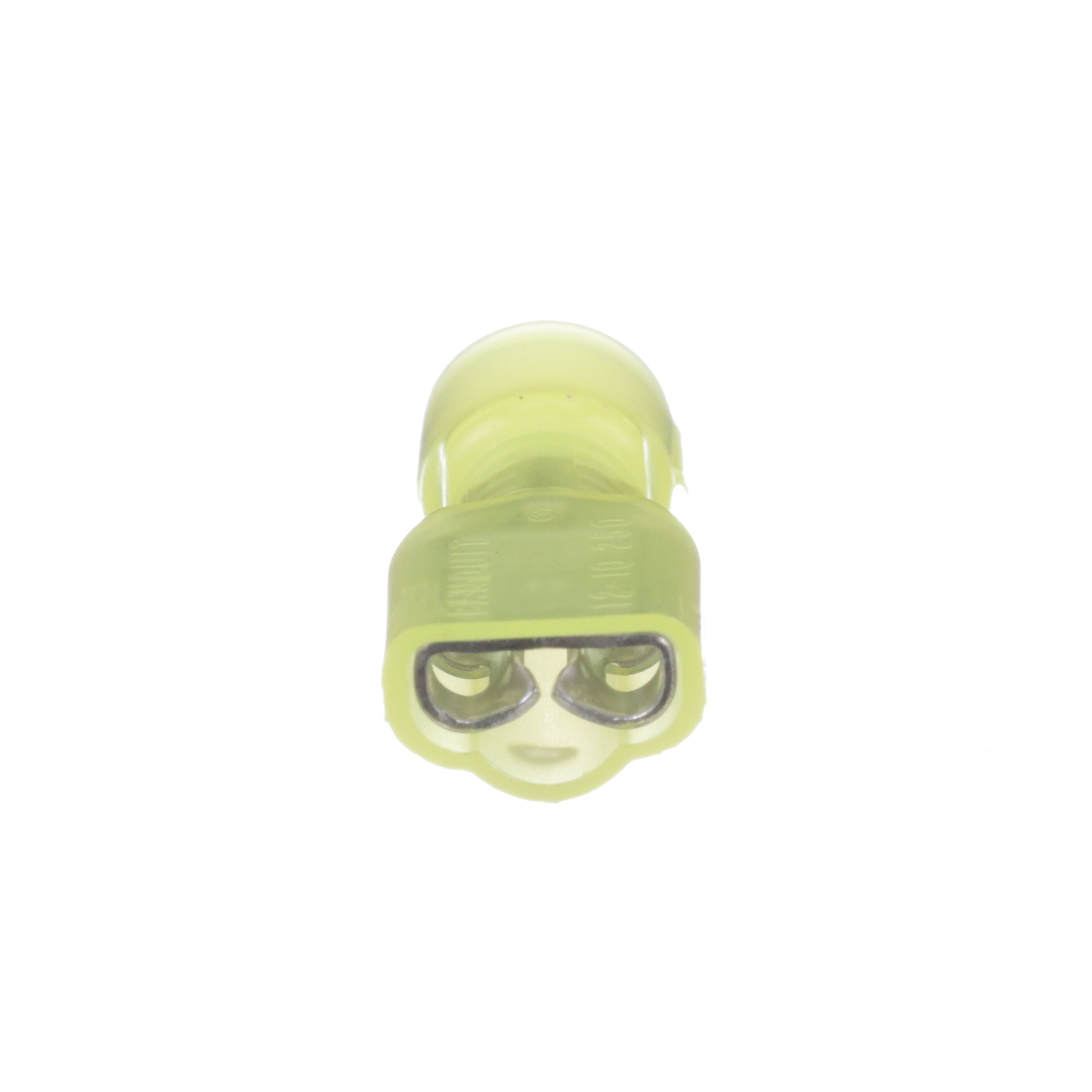 Product image for Pan-Term® DNF10-250FIB-L Disconnect, Ylw, Nylon, 10-12 AWG, 0.250 x 0.032" Tab
