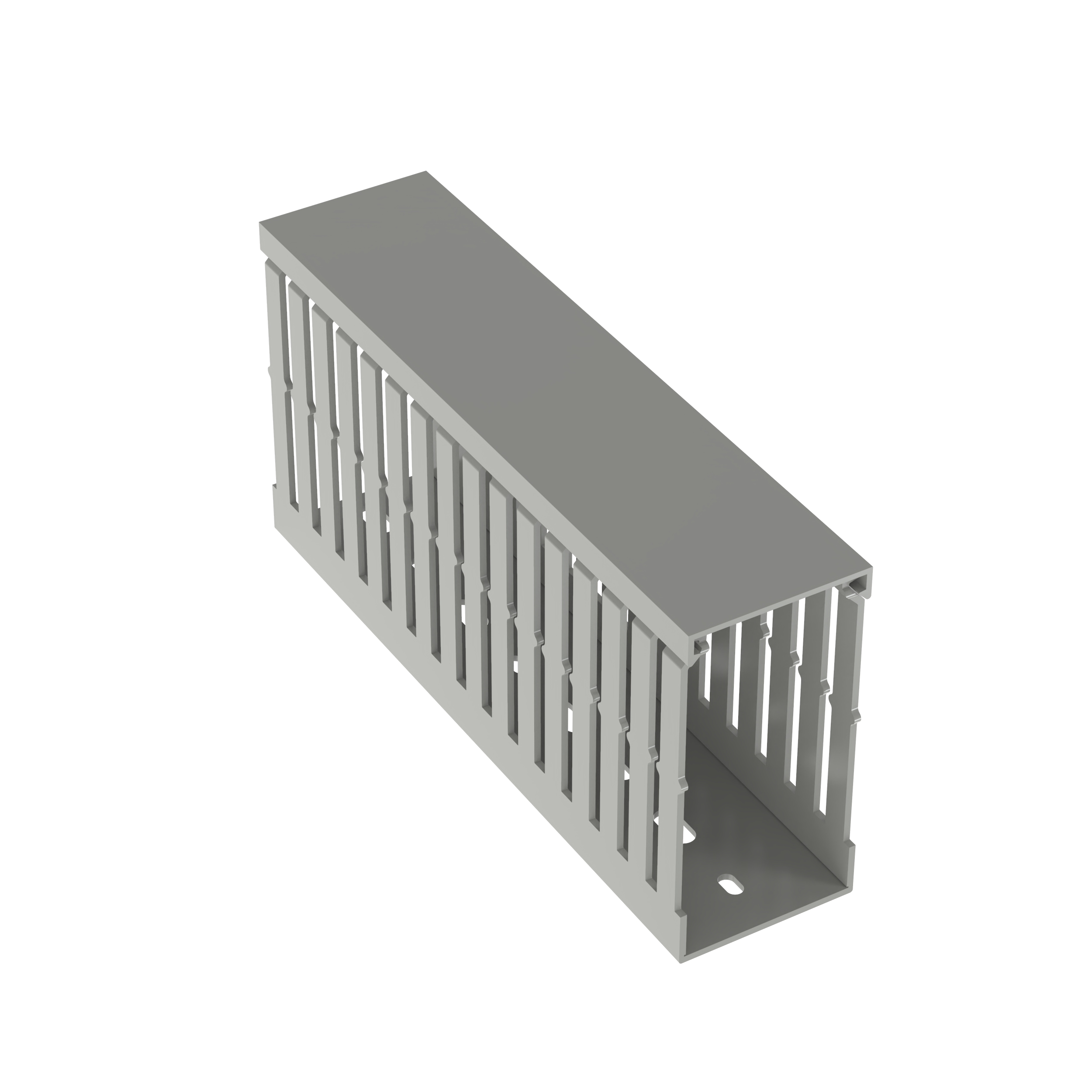 Product image for Panduct® MC50X100IG2 Narrow Slot Duct, Gray, PVC, 3.85"x1.95", PK2
